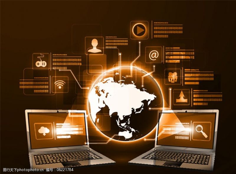 網(wǎng)絡(luò)科技背景設(shè)計圖片素材